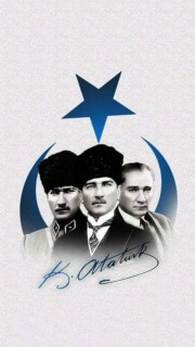 Mavi Türk Bayrağı ve Atatürk #5